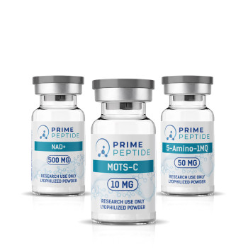 Research Stack for Aging and Cellular Regeneration Studies - MOTS-c 10 mg + NAD+ 500 mg + 5-Amino-1MQ 50 mg Research Stack for Aging and Cellular Regeneration Studies - MOTS-c 10 mg + NAD+ 500 mg + 5-Amino-1MQ 50 mg