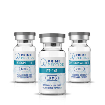 Research Stack for Sexual Function and Libido Studies - PT-141 (Bremelanotide) 10 mg + Kisspeptin 5 mg + Oxytocin 2 mg Research Stack for Sexual Function and Libido Studies - PT-141 (Bremelanotide) 10 mg + Kisspeptin 5 mg + Oxytocin 2 mg