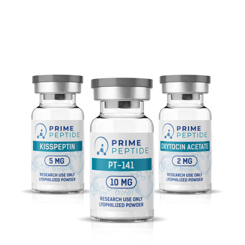 Research Stack for Sexual Function and Libido Studies - PT-141 (Bremelanotide) 10 mg + Kisspeptin 5 mg + Oxytocin 2 mg Research Stack for Sexual Function and Libido Studies - PT-141 (Bremelanotide) 10 mg + Kisspeptin 5 mg + Oxytocin 2 mg
